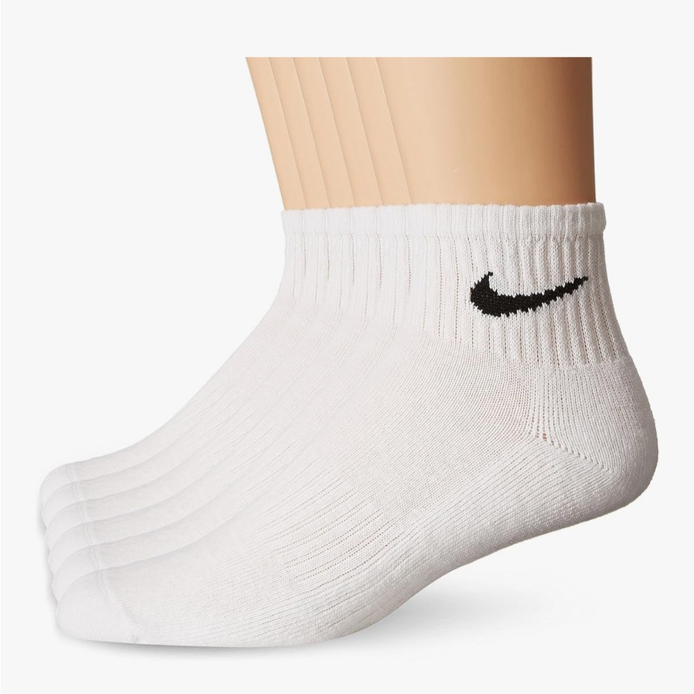 Nike Men's White Athletic Ankle Socks
